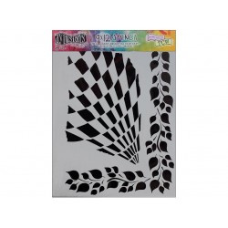 Dylusions Stencil Luscious Leaves 9x12 by Crafters Workshop *